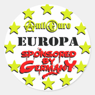 EUROPA Sponsored by Germany Ronde Sticker