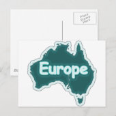 Europa? Stomme Funny Briefkaart (Voorkant / Achterkant)