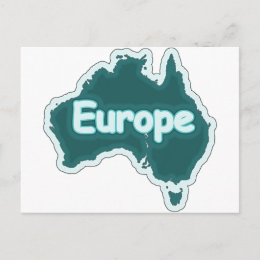 Europa? Stomme Funny Briefkaart (Voorkant)