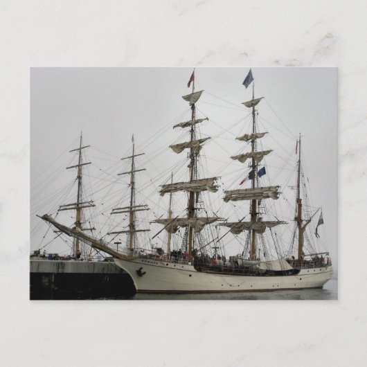 Europa Tall Ship in Halifax Port Briefkaart (Voorkant)