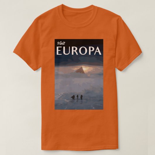  Europa Toerisme omkeren T-shirt (Design voorkant)