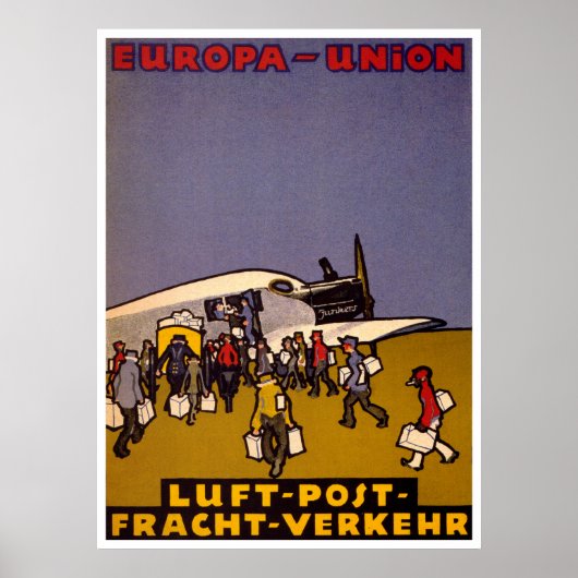 Europa-Union Luft Post Poster (Voorkant)