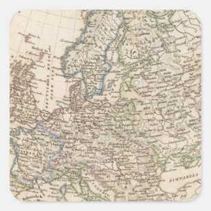 Europa Vierkante Sticker