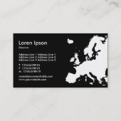 EUROPA VISITEKAARTJE (Achterkant)