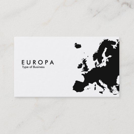 EUROPA VISITEKAARTJE (Voorkant)