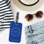 Europa vlag vakantie stem voor onze toekomst bagagelabel<br><div class="desc">Europa vlag vakantie stem voor ons toekomstige Bagagelabel</div>