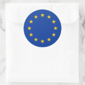 Europa/vlag van de Europese Unie Ronde Sticker (Tas)