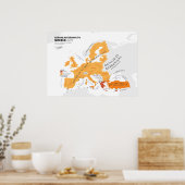 Europa Volgens Griekenland Poster (Keuken)