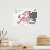 Europa Volgens Groot-Brittannië Poster (Keuken)
