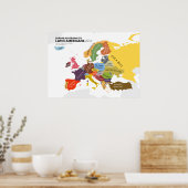 Europa Volgens Latijns-Amerikanen Poster (Keuken)
