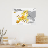 Europa Volgens Nederland Poster (Keuken)