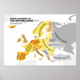Europa Volgens Nederland Poster