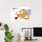 Europa Volgens Spanje Poster (Thuiskantoor)