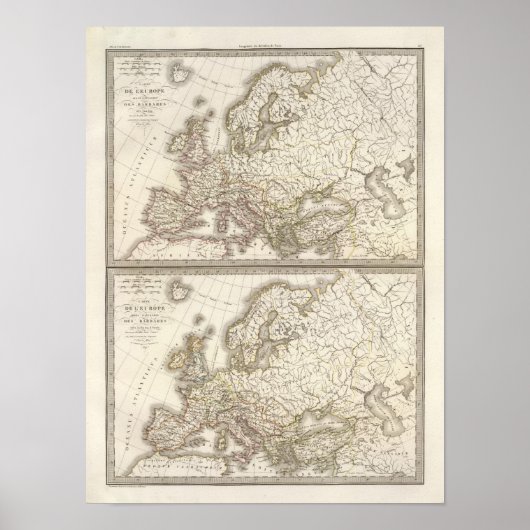 Europa voor de barbaarse invasie poster (Voorkant)