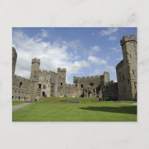Europa, Wales, Caernarfon. Caernarfon Castle, Briefkaart