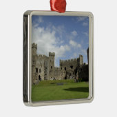 Europa, Wales, Caernarfon. Caernarfon Castle Metalen Ornament (Rechts)