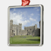 Europa, Wales, Caernarfon. Caernarfon Castle Metalen Ornament (Links)