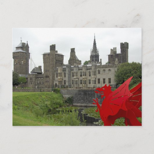 Europa, Wales, Cardiff. Cardiff Castle. Welsh 2 Briefkaart (Voorkant)