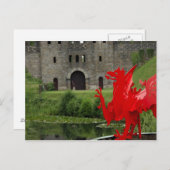 Europa, Wales, Cardiff. Cardiff Castle. Welsh Briefkaart (Voorkant / Achterkant)