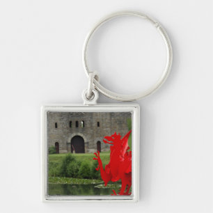 Europa, Wales, Cardiff. Cardiff Castle. Welsh Sleutelhanger