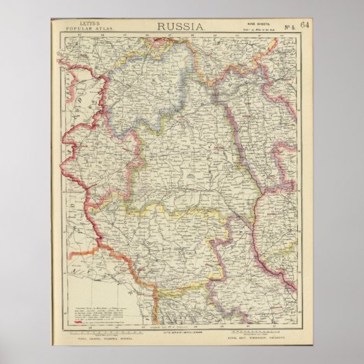 Europa, Wit-Rusland, Oekraïne Poster (Voorkant)