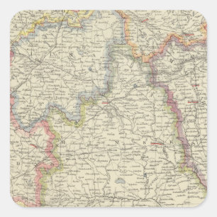 Europa, Wit-Rusland, Oekraïne Vierkante Sticker