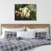 Europa wordt gedragen door Jupiter Canvas Afdruk (Insitu (Slaapkamer))