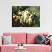 Europa wordt gedragen door Jupiter Canvas Afdruk (Insitu (Woonkamer))