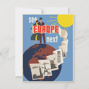 europa-zie het volgende briefkaart