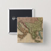 Europa zuid vierkante button 5,1 cm (Voorkant /achterkant)