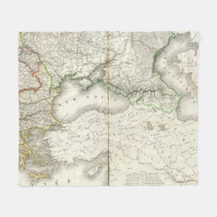 Europa - Zuidoost Fleece Deken