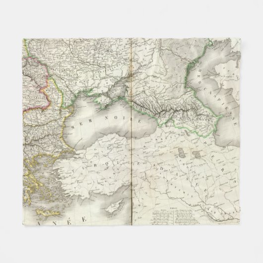 Europa - Zuidoost Fleece Deken (Voorkant (Horizontaal))