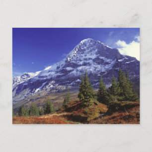 Europa, Zwitserland, Eiger. Herfstkleuren zijn ove Briefkaart