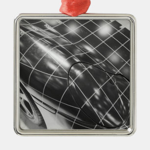 Europa, Zwitserland, Genève. Genève Motor Show; 3 Metalen Ornament