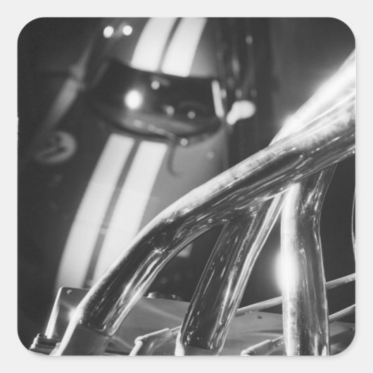 Europa, Zwitserland, Genève. MotorShow van Genève; Vierkante Sticker (Voorkant)