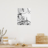 Europa, Zwitserland, Lucerne. Fietsscherm, Poster (Keuken)