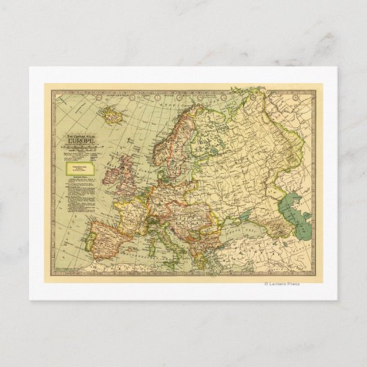 EuropaPanoramaEurope 3 Briefkaart (Voorkant)