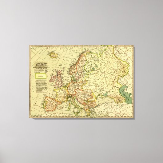 EuropaPanoramaEurope Canvas Afdruk (Voorkant)