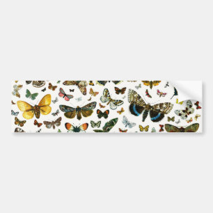 Europa's beste Butterflies en Moths Collage Bumpersticker