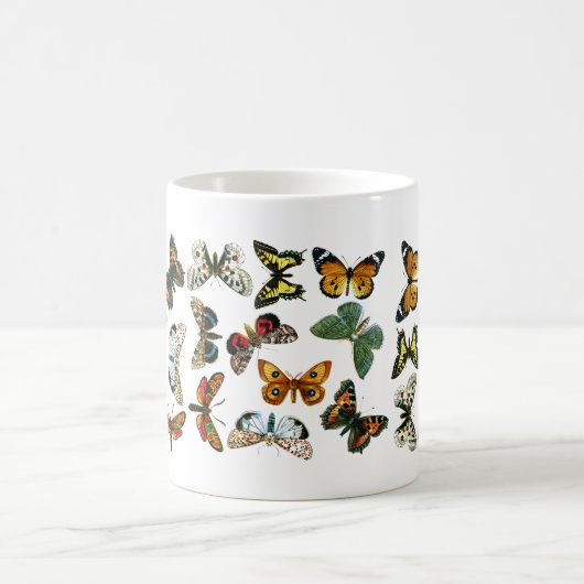Europa's beste Butterflies en Moths Collage Koffiemok (Center)