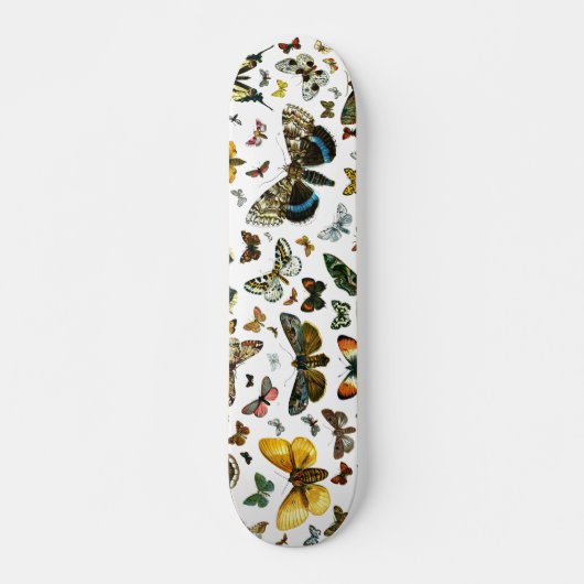 Europa's beste Butterflies en Moths Collage Persoonlijk Skateboard (Voorkant)