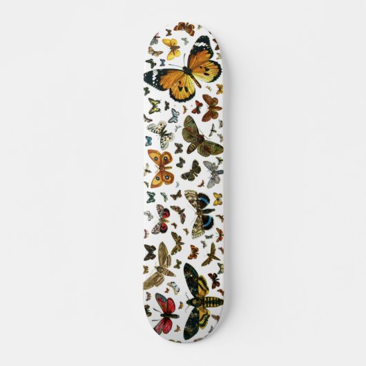 Europa's beste Butterflies en Moths Collage Skateboard (Voorkant)