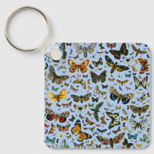Europa's beste Butterflies en Moths Collage Sleutelhanger