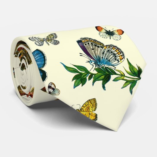 Europa's beste Butterflies en Moths Collage Stropdas (Opgerold)