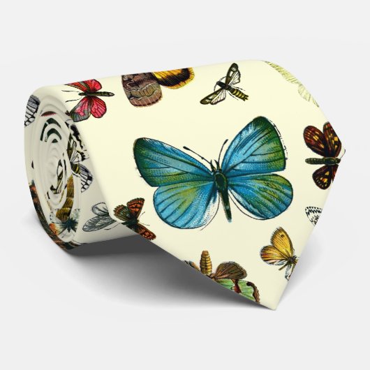 Europa's beste Butterflies en Moths Collage Stropdas (Opgerold)