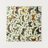 Europa's beste Butterflies en Moths Collage Wandkleed (Voorkant (horizontaal))