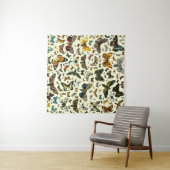 Europa's beste Butterflies en Moths Collage Wandkleed (In Situ (horizontaal))