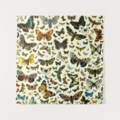 Europa's beste Butterflies en Moths Collage Wandkleed (Voorkant)