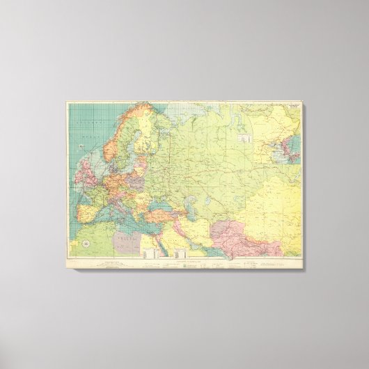 Europa's communicatie over land en zee canvas afdruk (Voorkant)