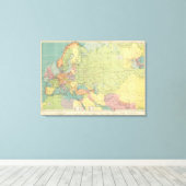 Europa's communicatie over land en zee canvas afdruk (Insitu (Houten vloer))